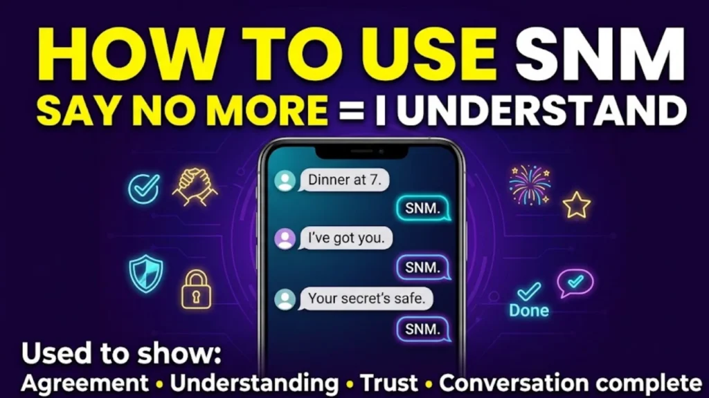 How to Use SNM in a Text or on Social Media