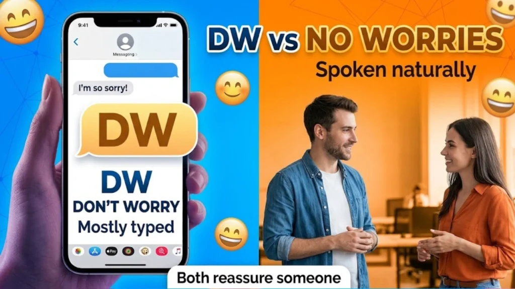 Is DW Ever Spoken Out Loud? DW vs. "No Worries"