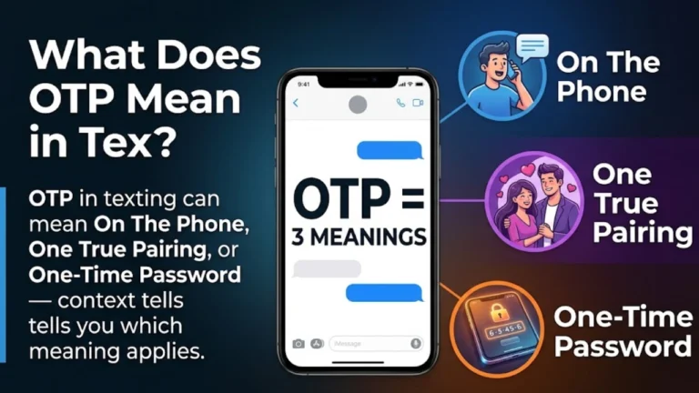 OTP Mean in Text: The Surprising Meaning & How to Use It Correctly