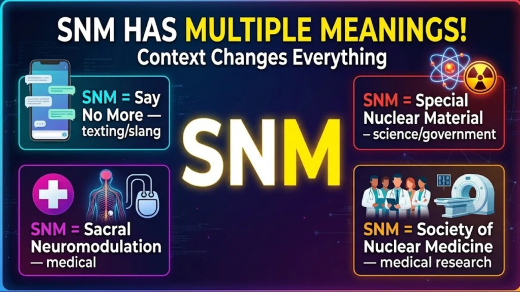 Other Meanings of SNM You Should Know
