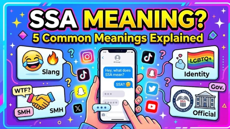 SSA Meaning in Text: The Surprising Definition You Need to Know
