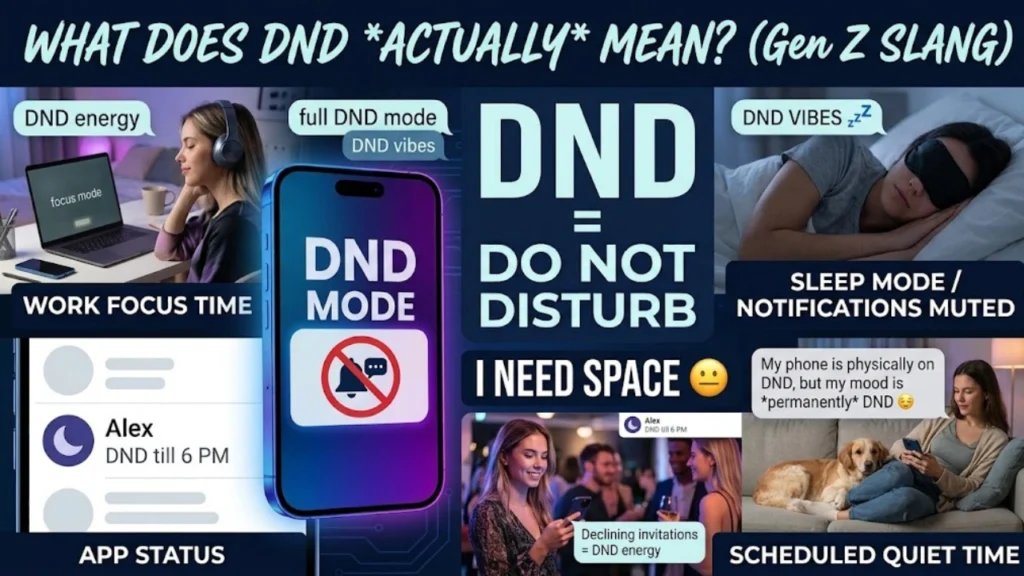 DND Meaning for Girls & in Relationships and Dating Texts