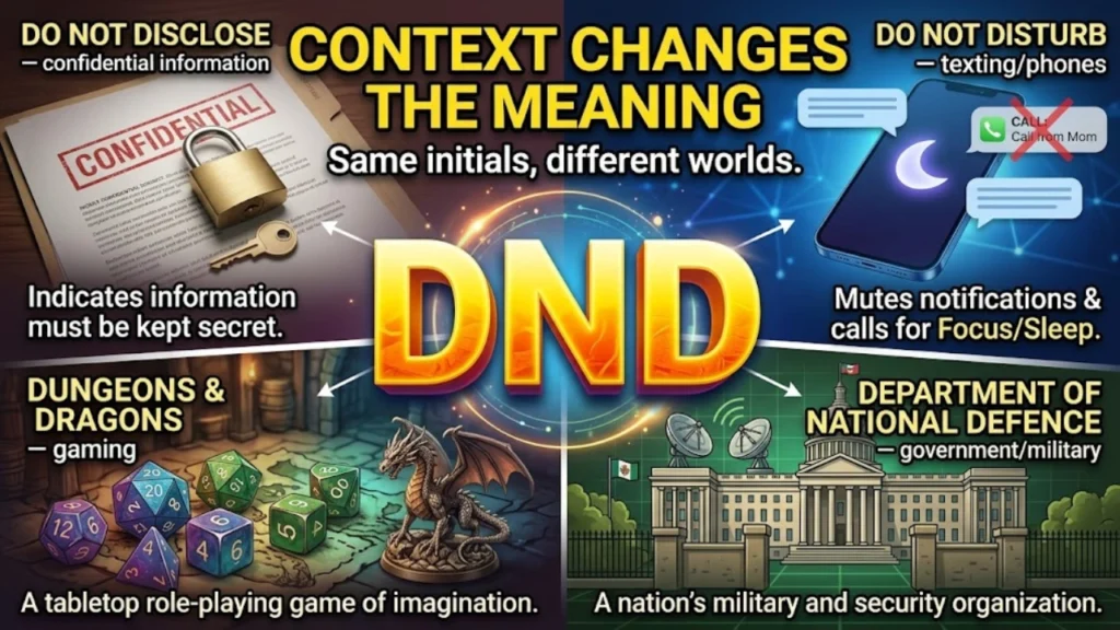 DND Meaning in Slang, Gen Z Texting, and Everyday Conversations