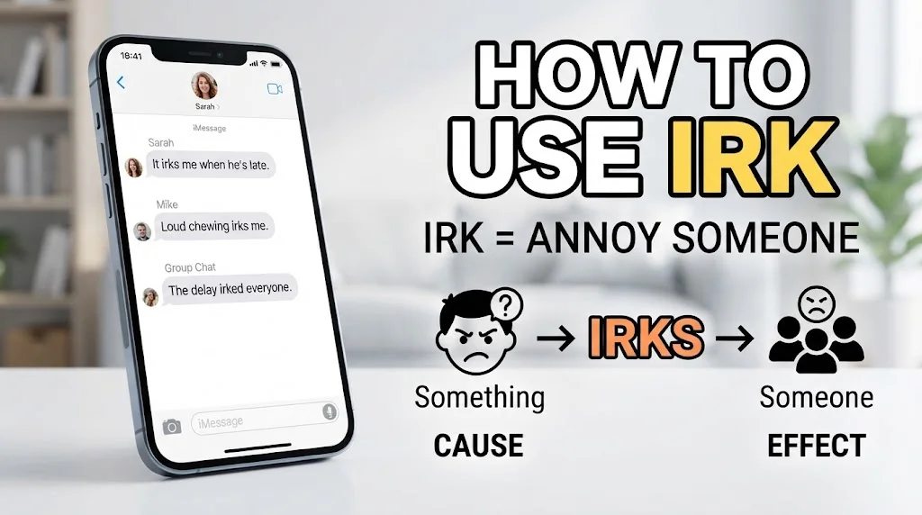 IRK Meaning in Text, Chat & Social Media