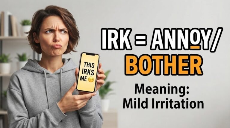 IRK Meaning in Text The Surprising Truth Behind IRK in Chat & Texting