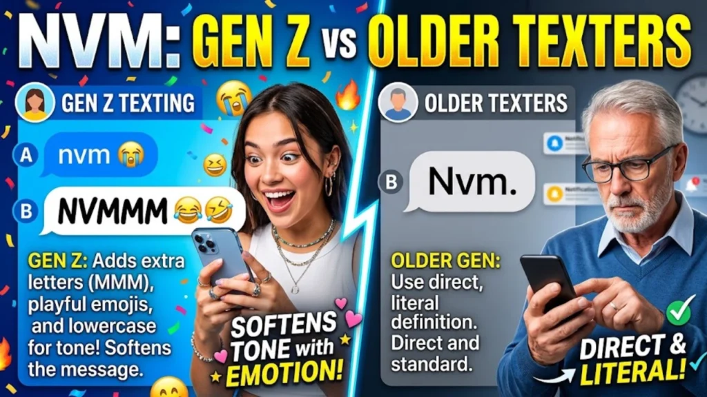 NVM Meaning in Gen Z Chat vs. Older Generations