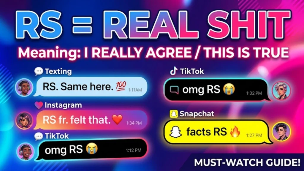 RS Meaning in Chat: Quick Definition