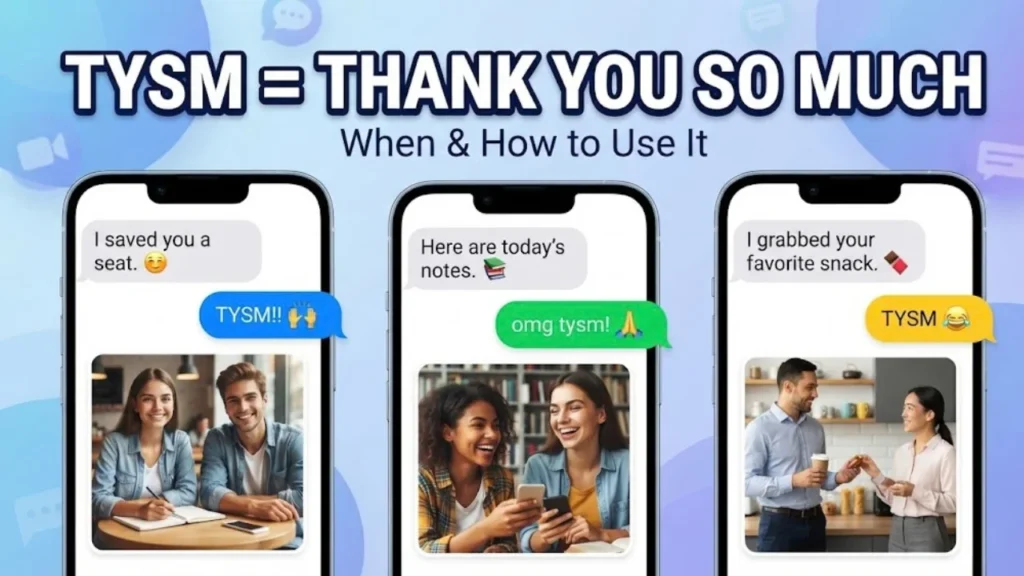 TYSM Meaning in Text: Uses, Examples & Replies