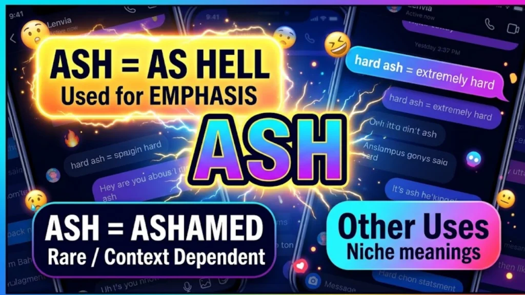 What Does ASH Mean in Text? (Quick Answer)