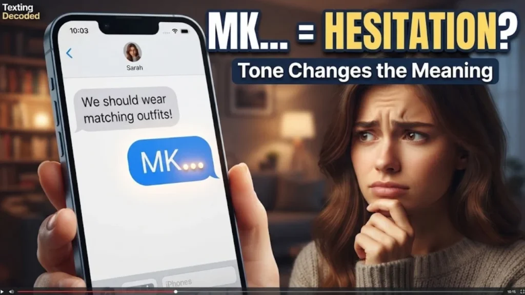 What Does MK Mean From a Girl?