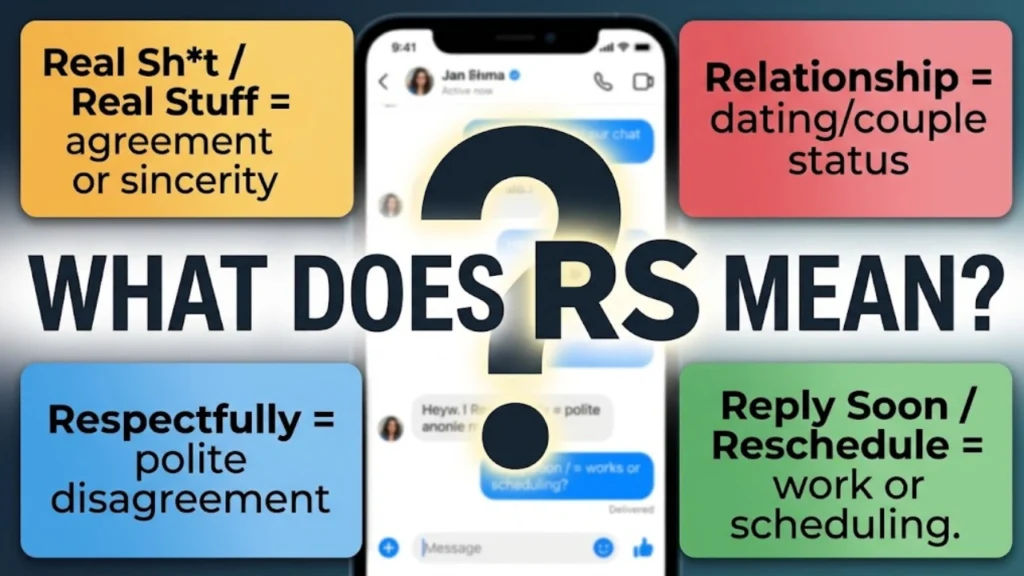 What Does RS Mean in Text? (Quick Answer)