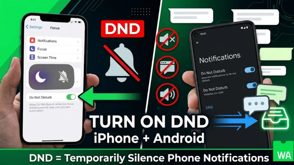 WhatsApp DND vs Mute vs Silent Mode