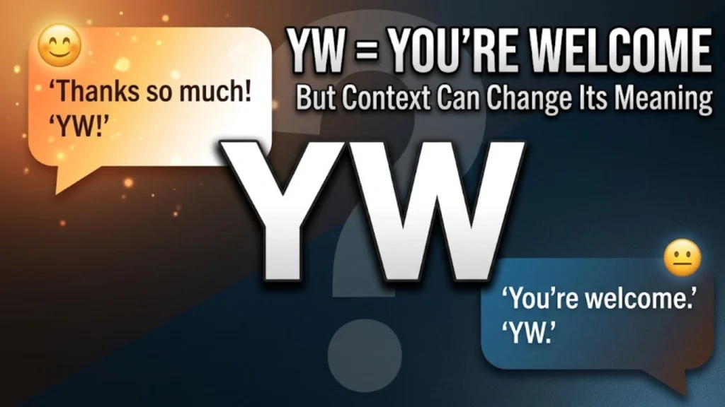 YW vs Other Ways to Say You're Welcome Online