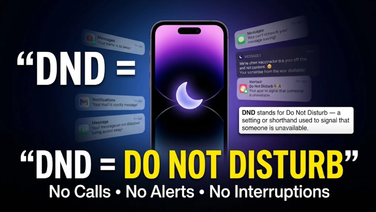 What Does DND Mean in Texting? The Simple Meaning Explained