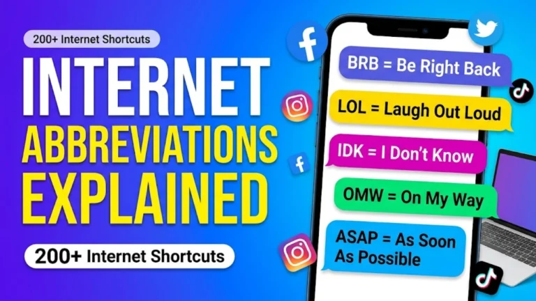 Internet Abbreviations List: 200+ Must-Know Shortcuts & Meanings