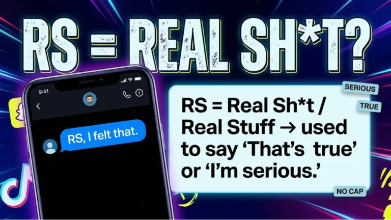 What Does RS Mean in Text? Discover the Real Meaning, Uses & Examples